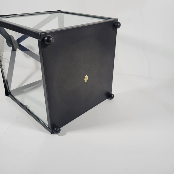 Metal Latern Open Top And Glass 15 in Tall New - Picture 4 of 6